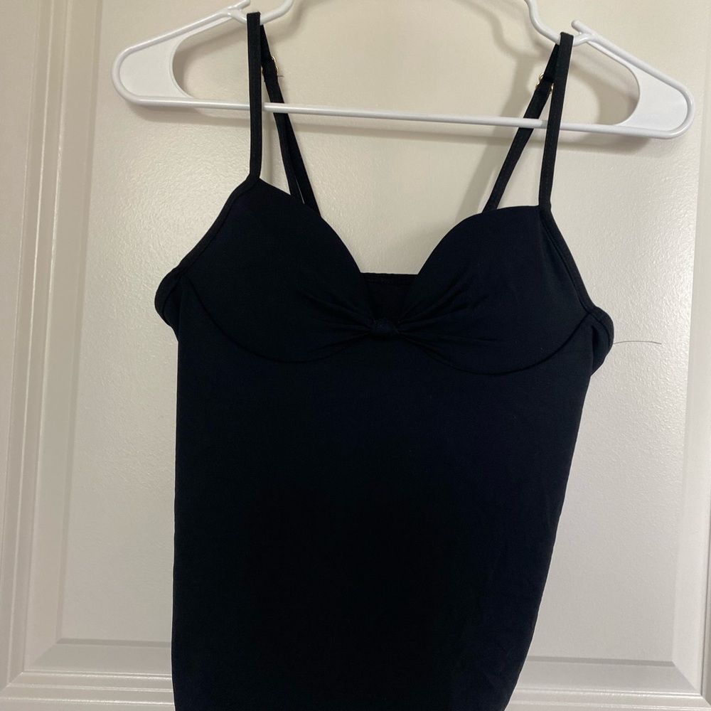 Swim Top Tankini Black Women's Top Size